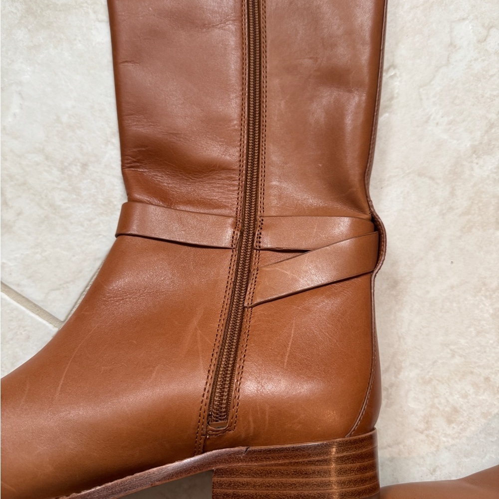 Tory Burch Tan Leather Ankle Boots - Picture 5 of 7